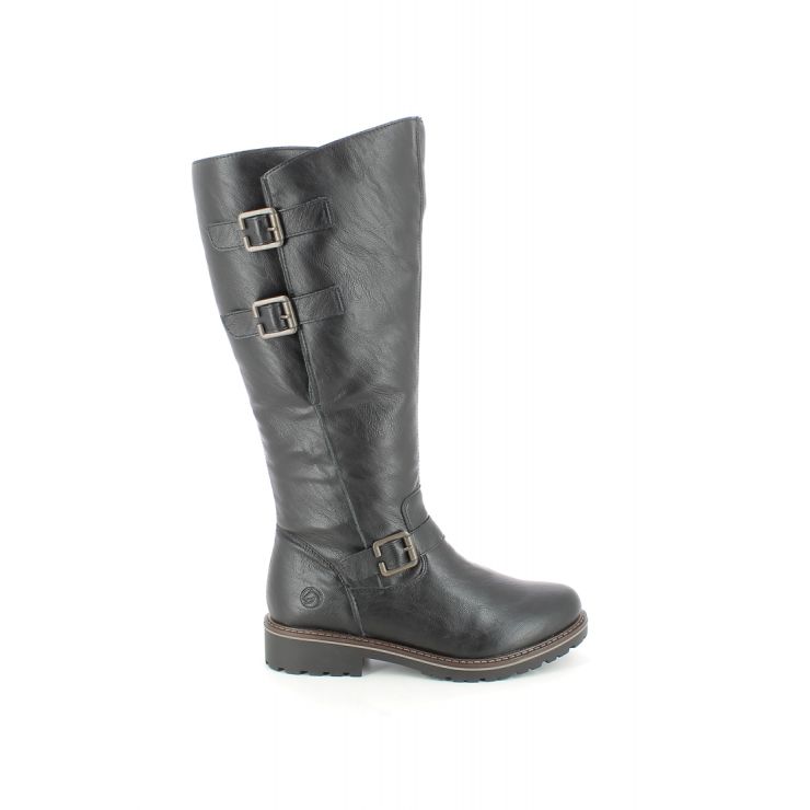 Remonte R6590-01 Indah Shearling Black Womens knee-high boots