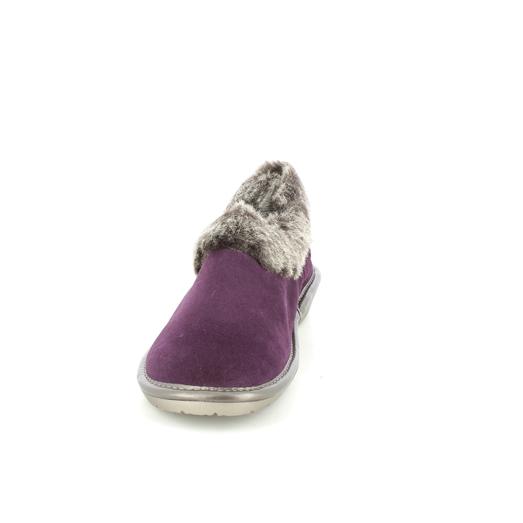 Nordikas Toasty Fur Purple suede Womens slippers 1358-95