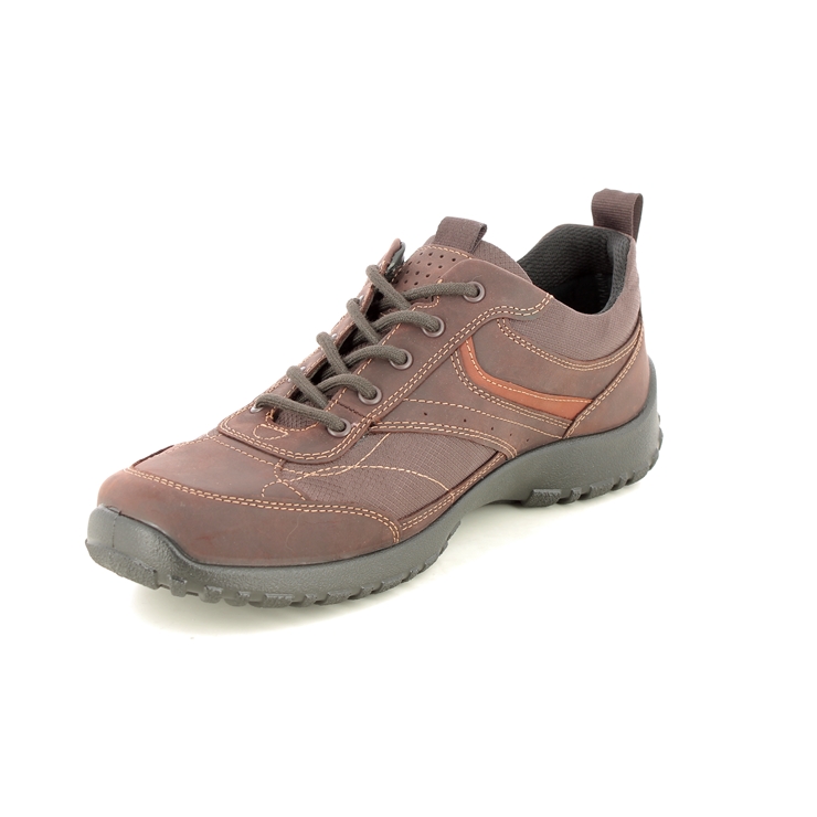 Hotter Thunder Gtx Brown leather Mens comfort shoes 3323-21