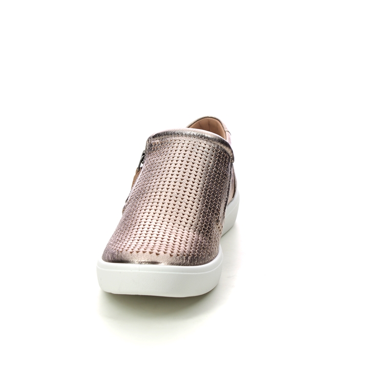 Hotter Daisy Wide Rose gold Womens Comfort Slip On Shoes 16213-60