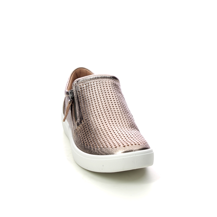 Hotter Daisy Wide Rose gold Womens Comfort Slip On Shoes 16213-60