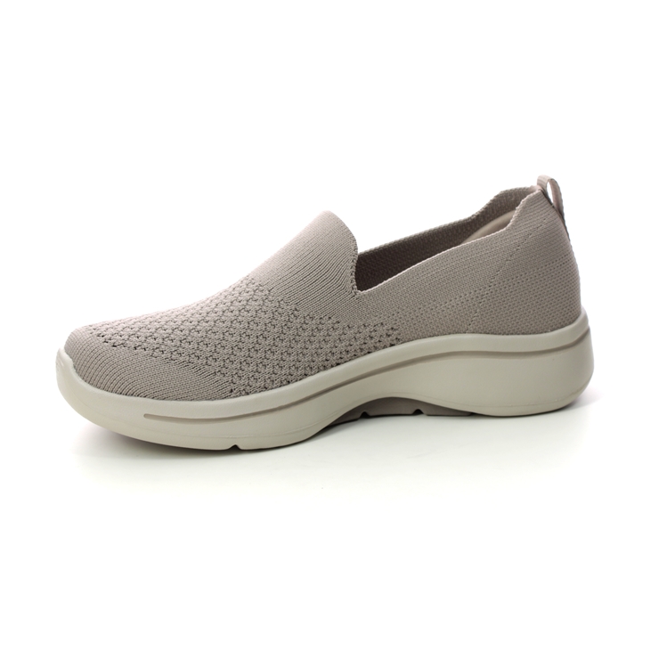 Skechers Arch Fit Go Walk Slip On TPE Taupe Womens trainers 124418