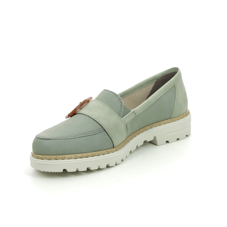 Rieker 54864-52 Mint green loafers