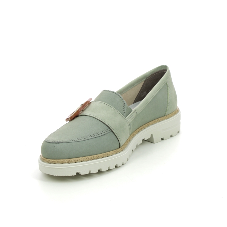 Rieker 54864-52 Mint green Womens loafers