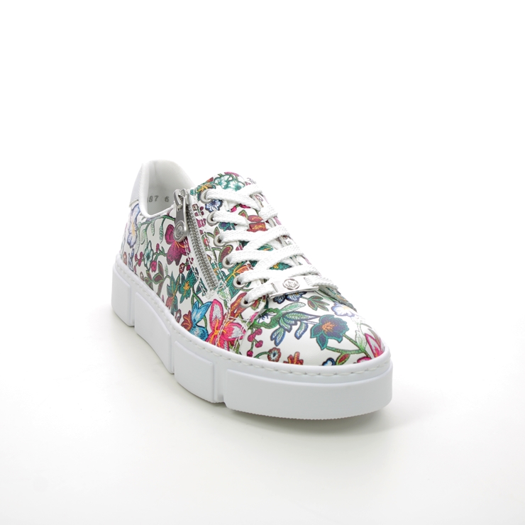 Rieker N59L1-90 Floral print Womens trainers