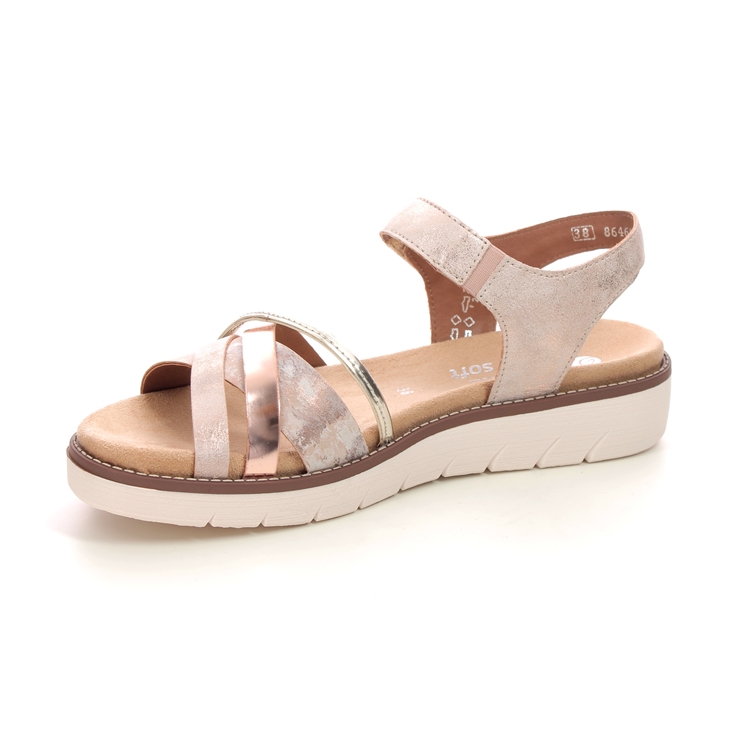 Remonte D2058-31 Marisa Rose Gold Womens Flat Sandals