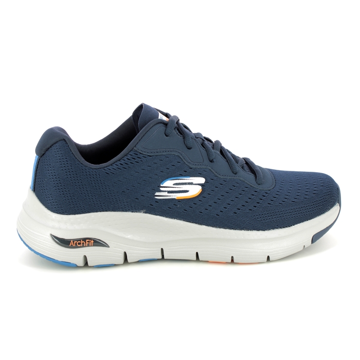 Skechers Arch Fit Mens Lace NVY Navy Mens trainers 232303