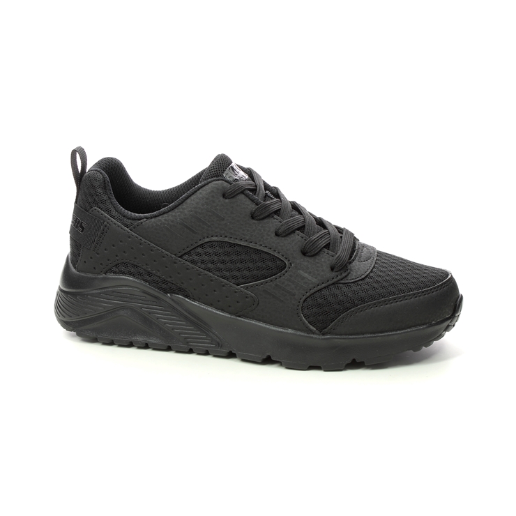 Skechers black hot sale rubber shoes