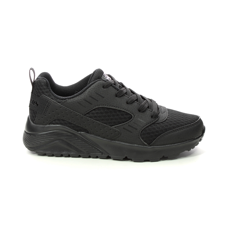 Skechers Uno Lite Lace BBK Black Kids trainers 403697L