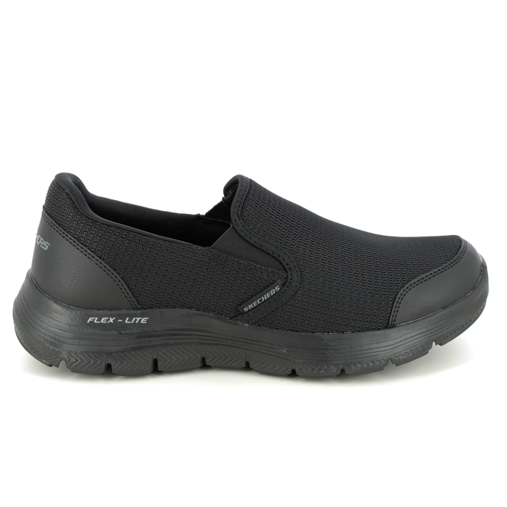 Skechers Flex Advant Slip On Tuscan BBK Black Mens trainers 232230