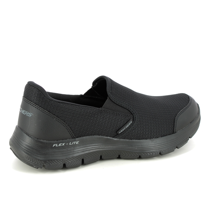 Skechers Flex Advant Slip On Tuscan BBK Black Mens trainers 232230