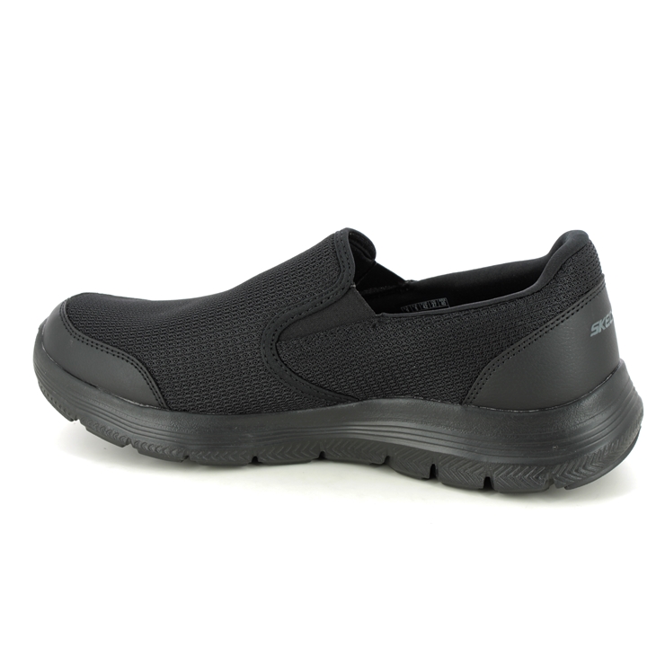 Skechers Flex Advant Slip On Tuscan BBK Black Mens trainers 232230