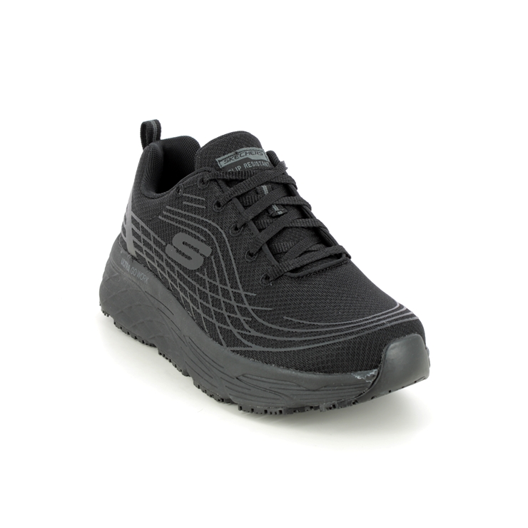 Skechers Work Max Cushioning Elite Slip Resistant BLK Black Womens ...