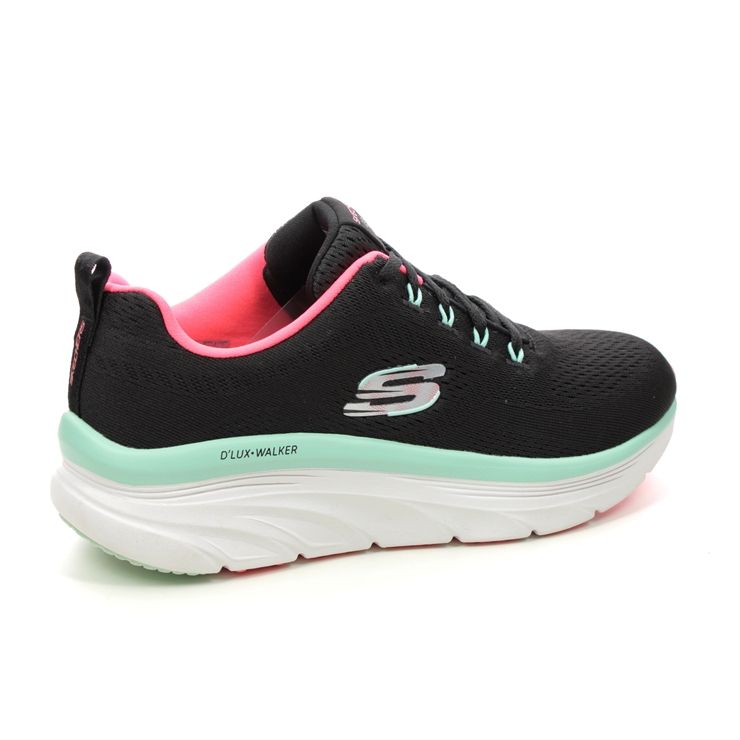 Skechers Dlux Walker BKMN Black Womens trainers 149368