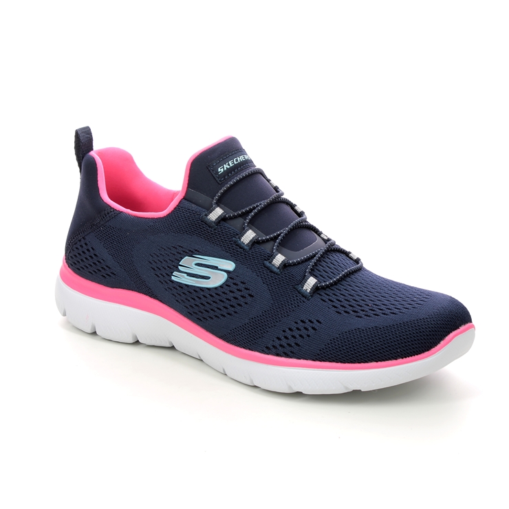 Skechers Summits Perfect NVNP Navy Pink Womens trainers 149523