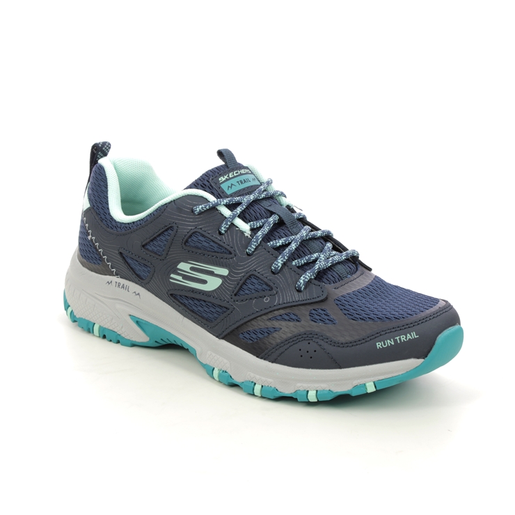 Skechers Hillcrest NVTQ Navy Turquoise Womens trainers 149821