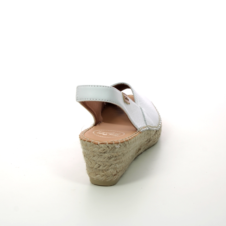 Toni Pons Bernia P WHITE LEATHER Womens Espadrilles 2002-61