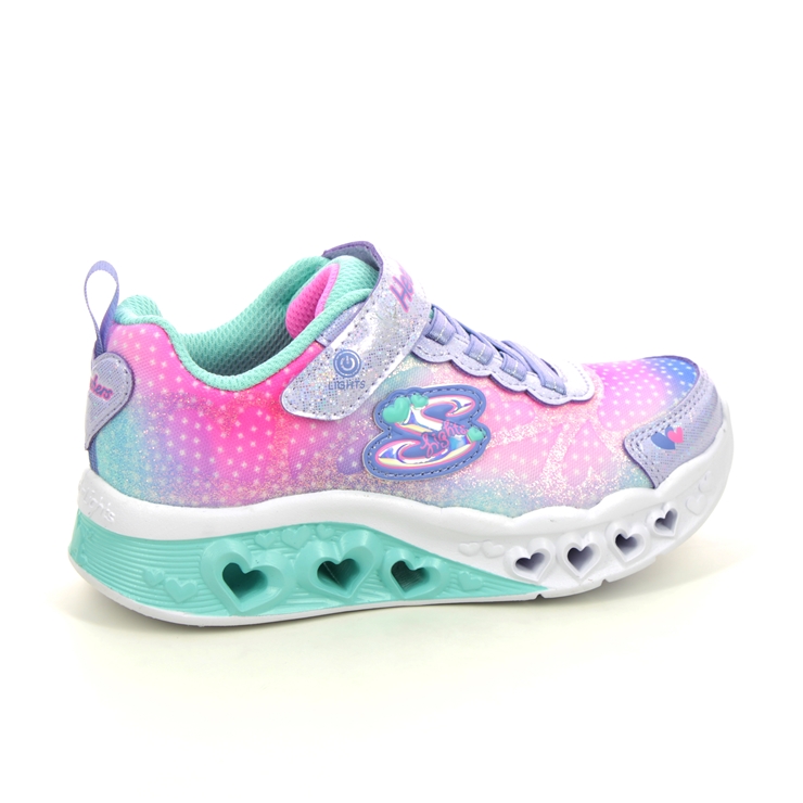 Skechers Flutter Hearts LVMT Violet blue Kids girls trainers 302315L