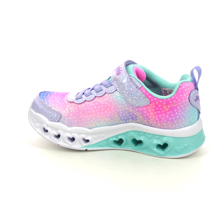 Skechers Flutter Hearts LVMT Violet blue Kids girls trainers 302315L