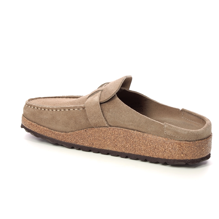 Birkenstock Buckley Taupe suede Womens slipper mules 101946253