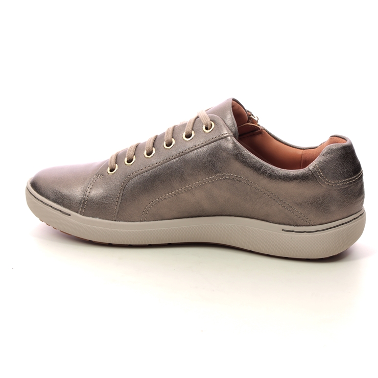 Clarks Nalle Lace Pewter Womens lacing shoes 6853-74D