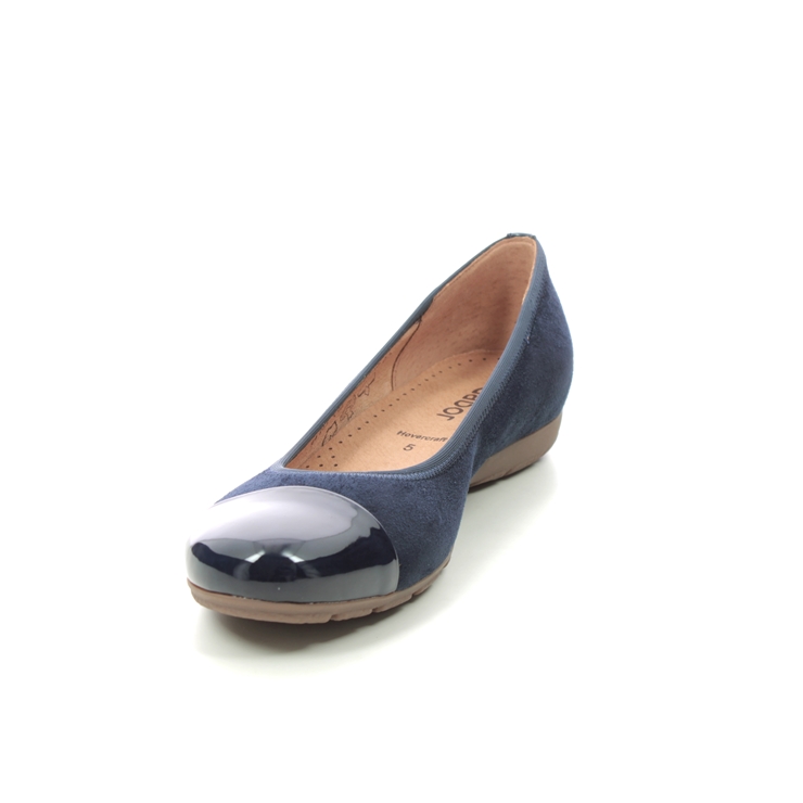 Gabor Raspa Navy Patent Nubuck Womens pumps 94.161.46