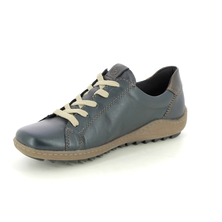 Remonte R1426-15 Zigspo Tex 15 Navy leather Womens lacing shoes