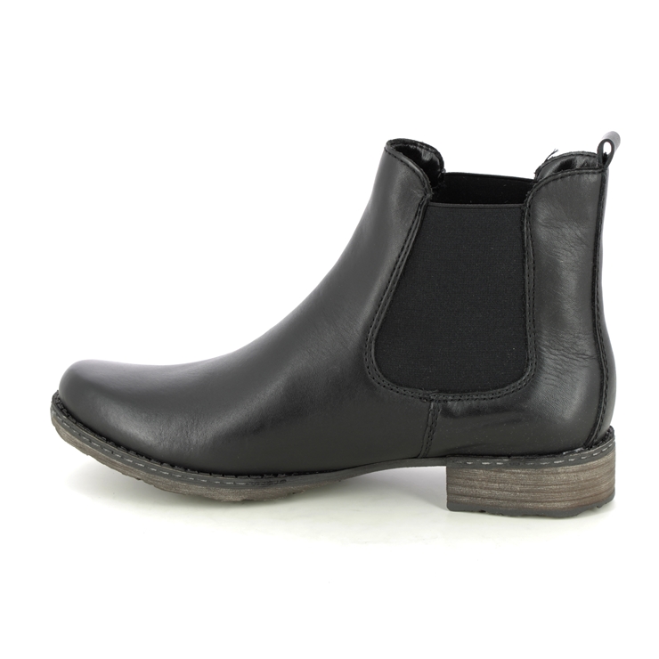 Remonte D4375-00 Peesicha Black leather Womens Chelsea Boots