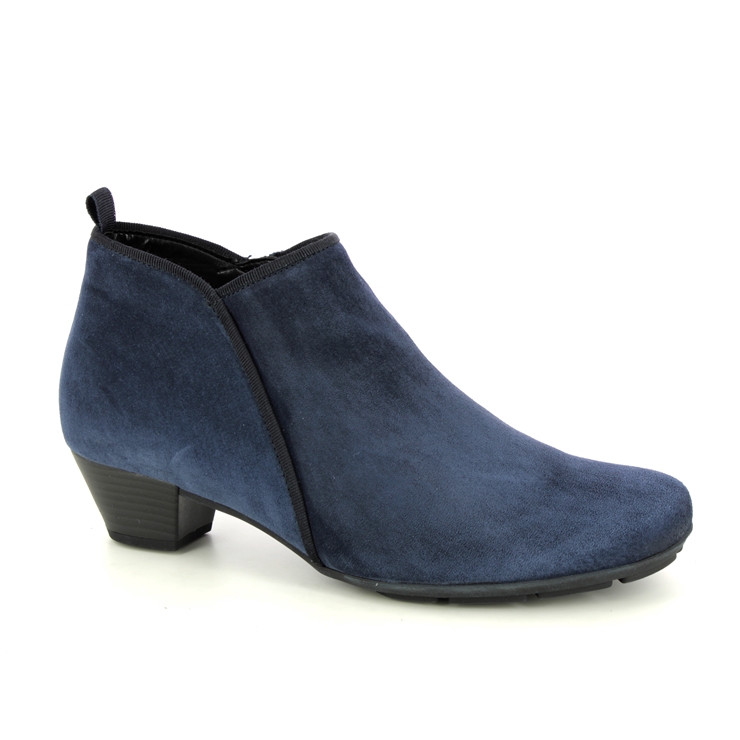 gabor navy suede ankle boots