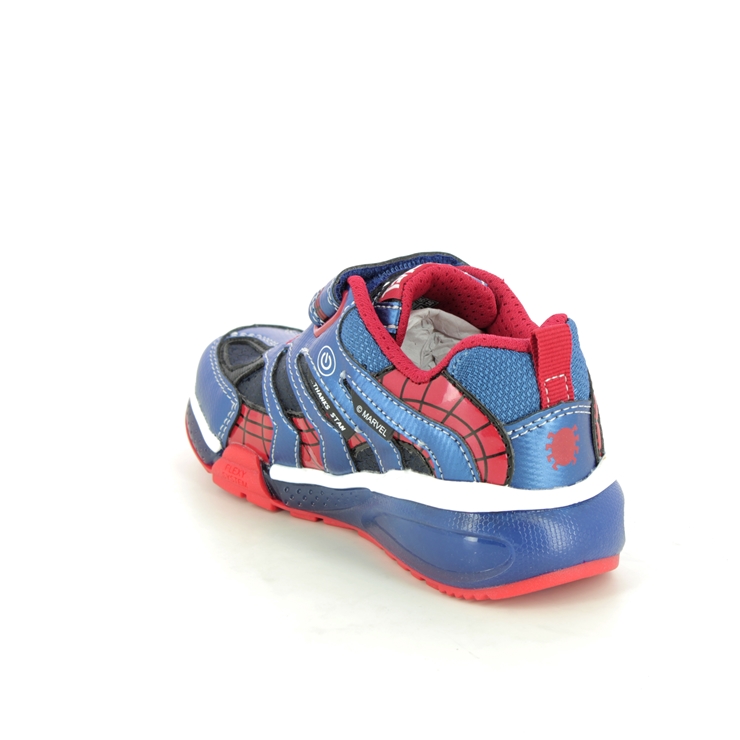 Geox Spiderman Marvel Navy Red Kids Trainers J26FEB-C4226