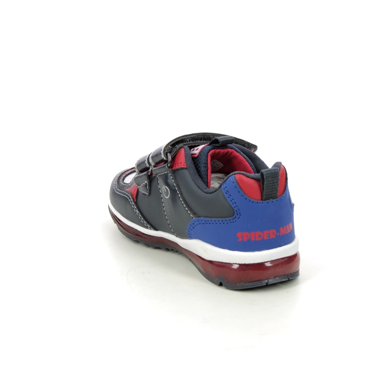 Geox Todo Spiderman Navy Red Kids Trainers B2684A-C0735