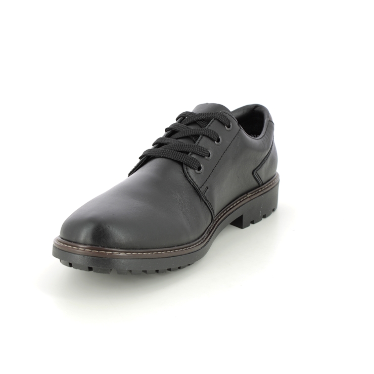 Rieker F4611-00 Black leather Mens comfort shoes