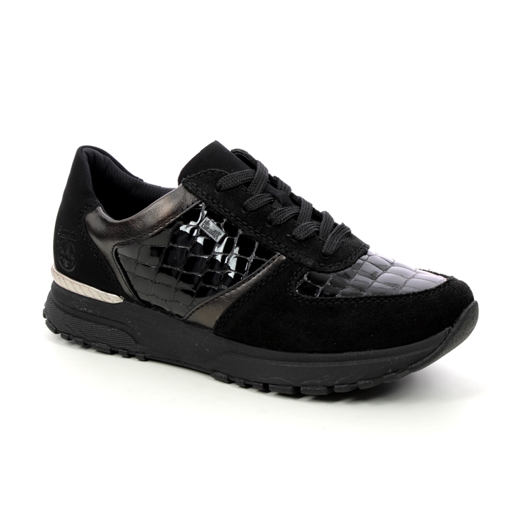 rieker black trainers