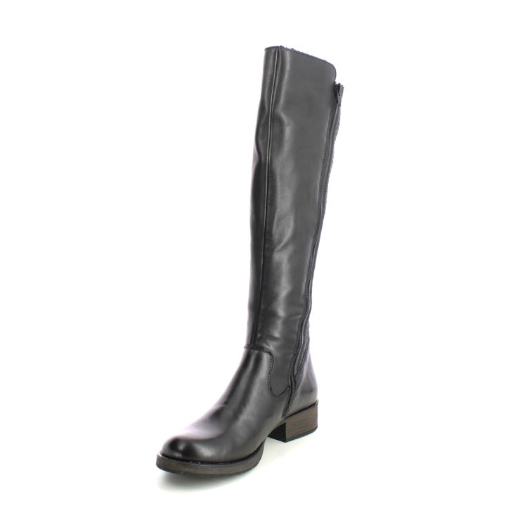 Rieker Z9591-00 Black leather Womens knee-high boots