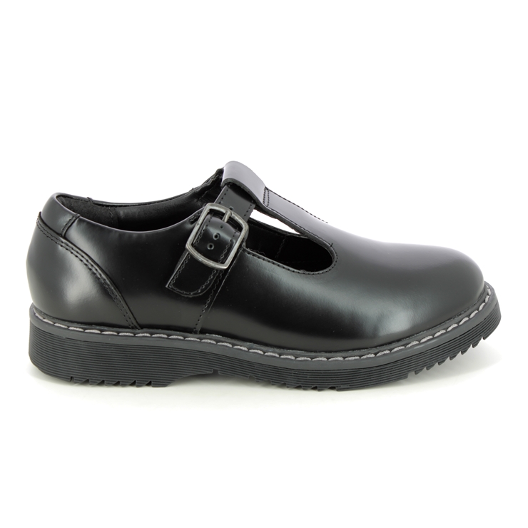 Start Rite Envisage T Bar Black leather Kids Girls shoes 3524-76F