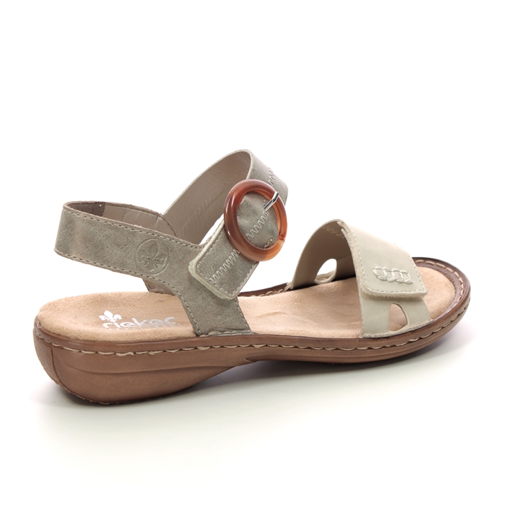 Rieker 608Z3-60 Beige Light Gold Womens Comfortable Sandals