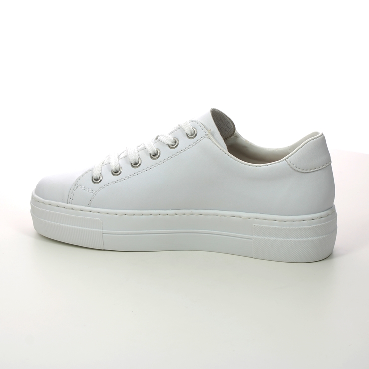 Rieker N492181 WHITE LEATHER Womens trainers