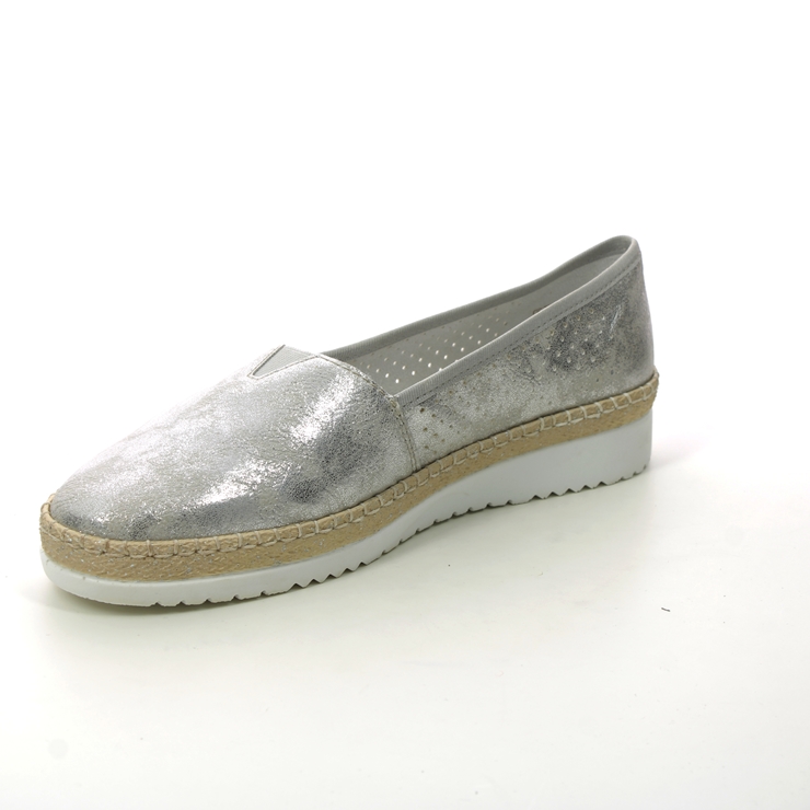 Rieker M9270-40 Silver Glitz Womens Espadrilles