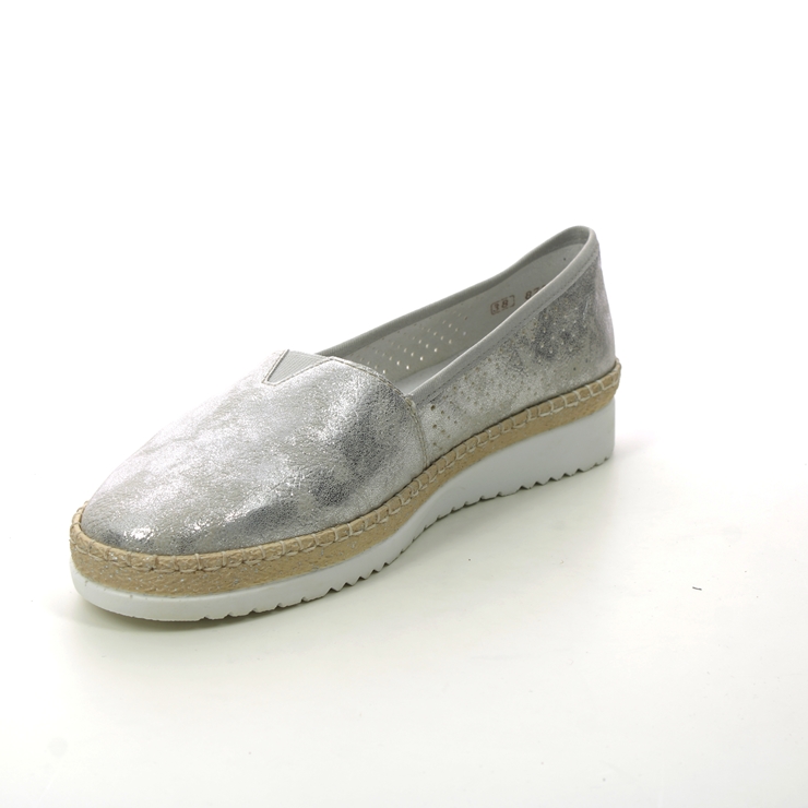 Rieker M9270-40 Silver Glitz Womens Espadrilles