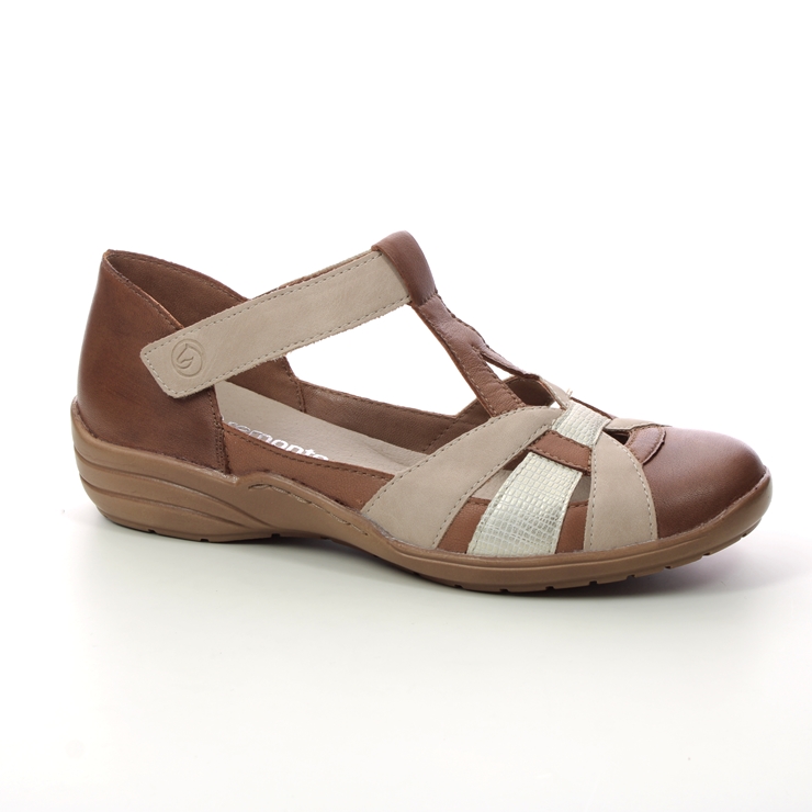 Remonte R7601 24 Bertavall Tan Womens Closed Toe Sandals