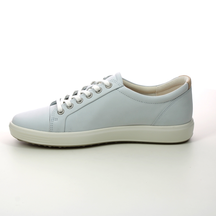 ECCO Soft 7 Lace Pale blue Womens trainers 430003-60728