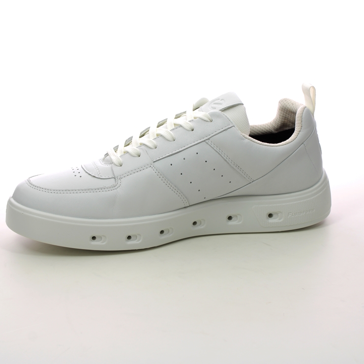 ECCO Street 720 Gtx WHITE LEATHER Mens trainers 520814-01007