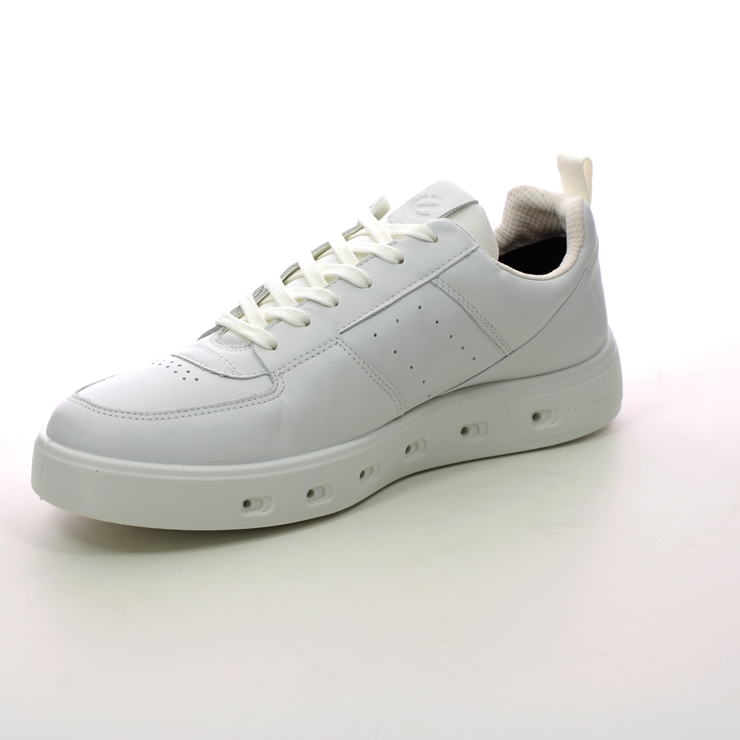 ECCO Street 720 Gtx WHITE LEATHER Mens trainers 520814-01007