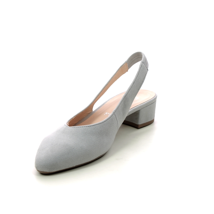 Gabor Mack Light Grey Suede Womens Slingback Shoes 21.520.19