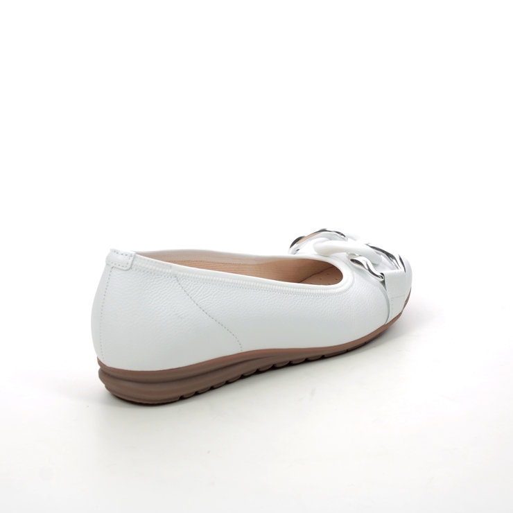 Gabor Sabia WHITE LEATHER Womens pumps 22.625.50