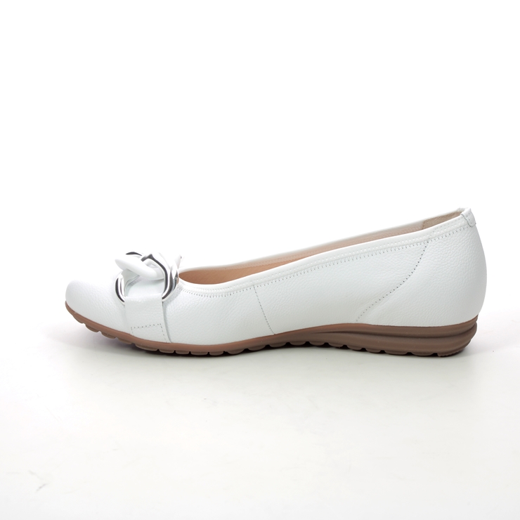 Gabor Sabia WHITE LEATHER Womens pumps 22.625.50