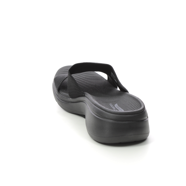 Skechers Arch Fit Worthy 140224 Bbk Black Slide Sandals