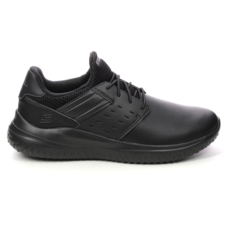 Skechers mens 2025 black trainers