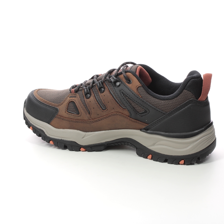 Skechers Arch Fit Tex Dawson Vortego CDB Brown Mens Walking Shoes 204630