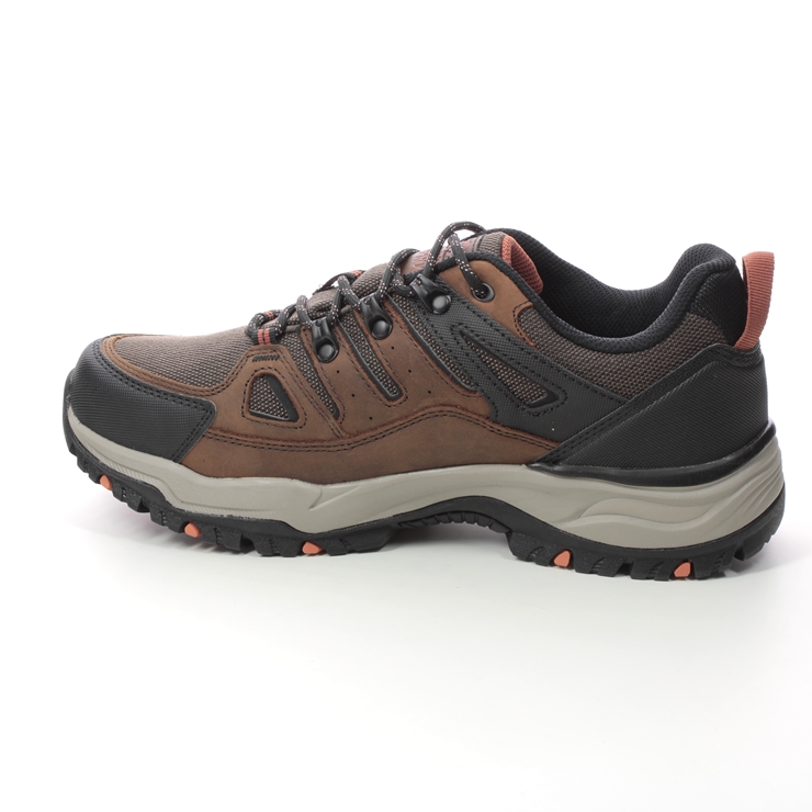 Skechers Arch Fit Tex Dawson Vortego CDB Brown Mens Walking Shoes 204630